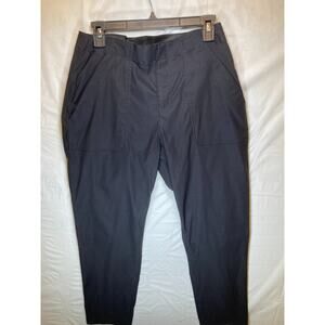 Eddie Bauer Horizon Straight Ankle Pant Hiking Black Pants Pull On Size 8